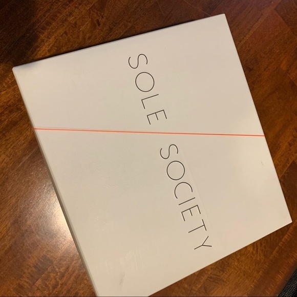 SOLE SOCIETY Leather Platform Wedges Sandals - Picture 8 of 10